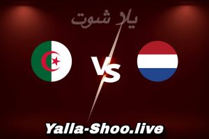 مشاهدة مباراة هولندا و الجزائر بث مباشر اليوم 2026-06-03 Yalla Shoot
